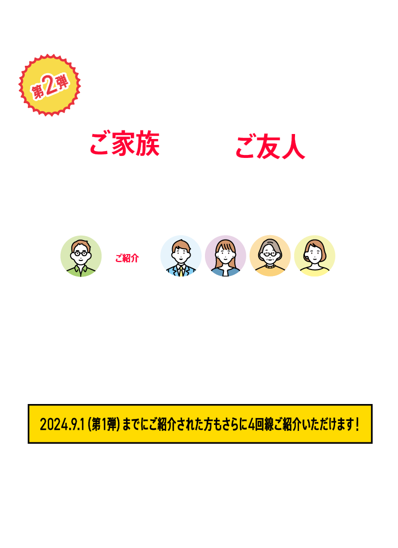 ワイモバイル以外でも誰でも参加OK！ご家族ご友人紹介キャンペーン