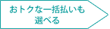 おトクな一括払いも選べる